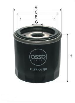 ASSO OB-7910 (W712/6) Eļļas filtrs