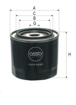 ASSO OB-9612 (W940/9) Eļļas filtrs