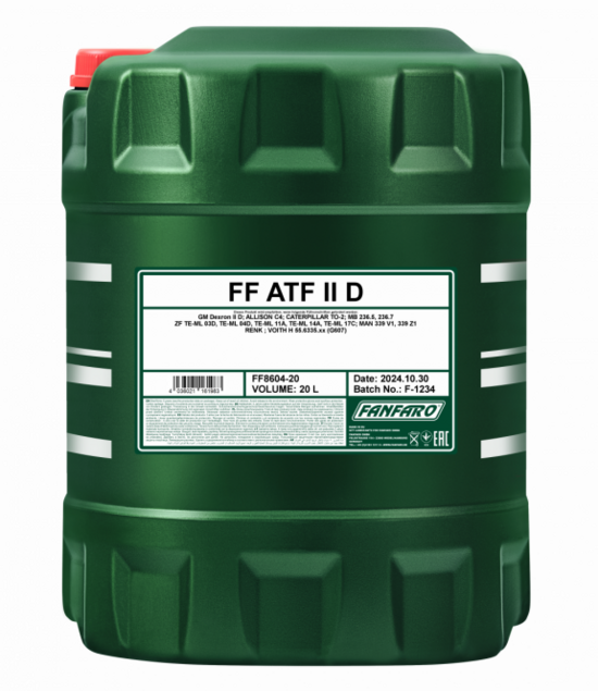 Масло трансмиссионное 8604 Fanfaro ATF Dexron II 20 ltr.