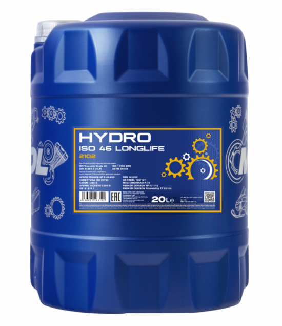 Hidrauliska eļļa Mannol Hydro HL ISO 46 20L. 2102 