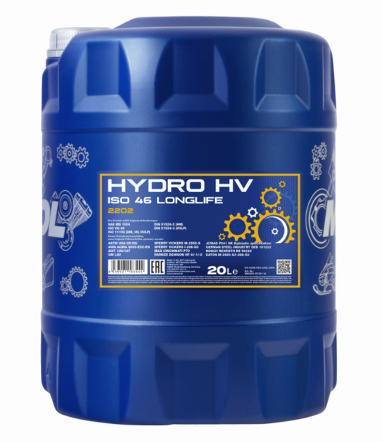 Масло гидравлическое HVLP 46  20L Mannol 2202 ISO HV 46  