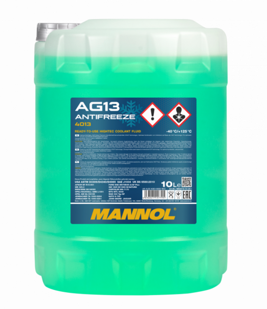 Антифриз Mannol 4013 Hightec AG13 -40°C 10 ltr.