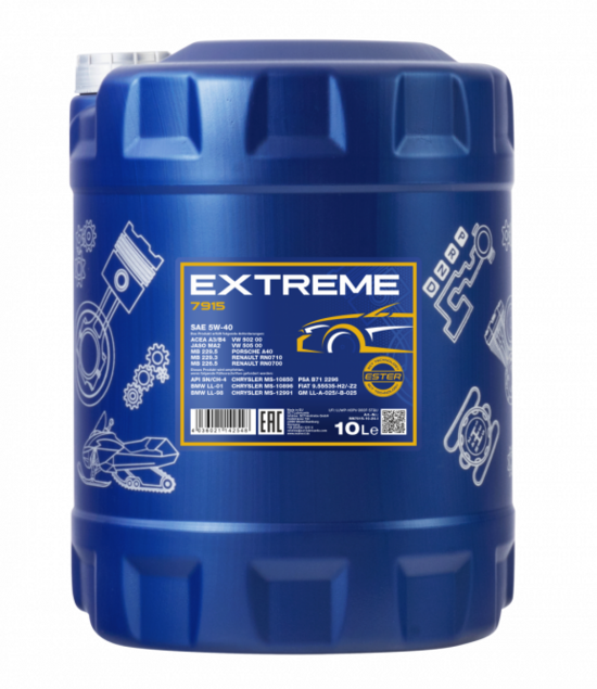 Motoreļļa 5W40 7915 5W 40 MANNOL Extreme 5W-40 10l.