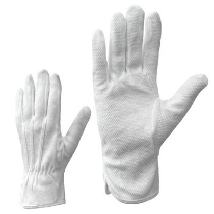 Трикотажные перчатки с микро точками 019