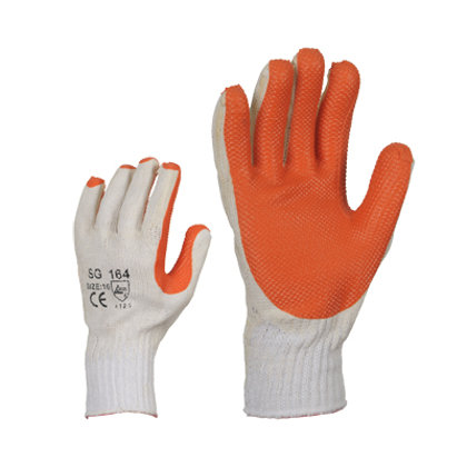 Трикотажные перчатки с латексом 164