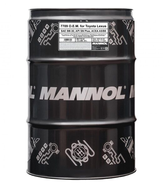 7709 Mannol 5W30 O.E.M. 5W30 TOYOTA LEXUS 60L