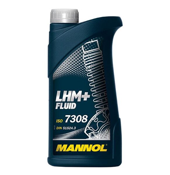 8301 (7308) LHM Fluid Hidrauliskais šķidrums Mannol LHM+ plus 1 ltr.