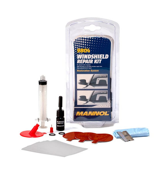 Remonta komplekts, akmens trieciens (vējstikls) 9804 MANNOL Windshield Repair Kit