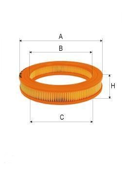 ASSO AB-1116 (C2552/1) Воздушный фильтр