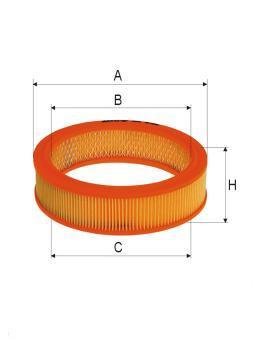 ASSO AB-1265 (C2749) Воздушный фильтр