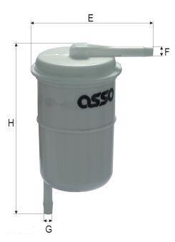 ASSO WP-4027 (WK47) Degvielas filtrs