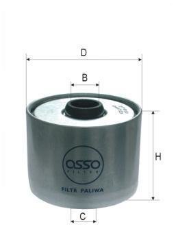 ASSO WP-4872 (P945X) Degvielas filtrs