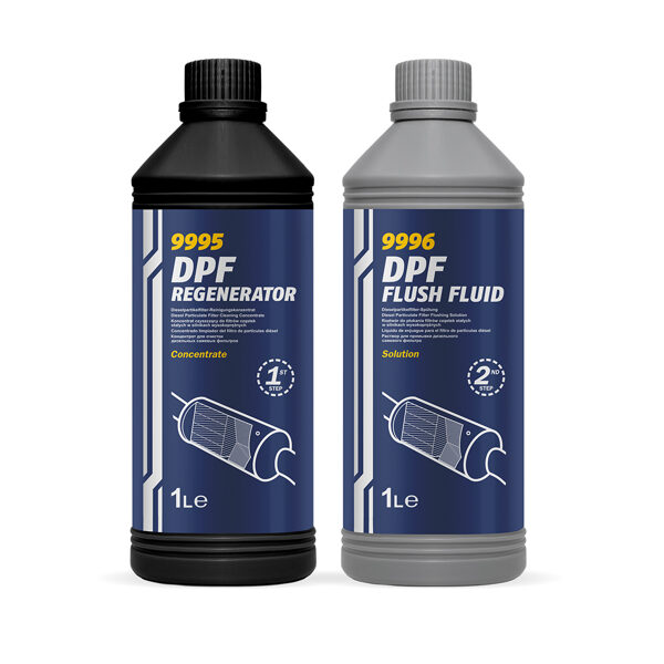 Набор средств для очистки DPF cleaner Mannol DPF Regenerator & Flush Fluid 9995 / 9996 1+1л.
